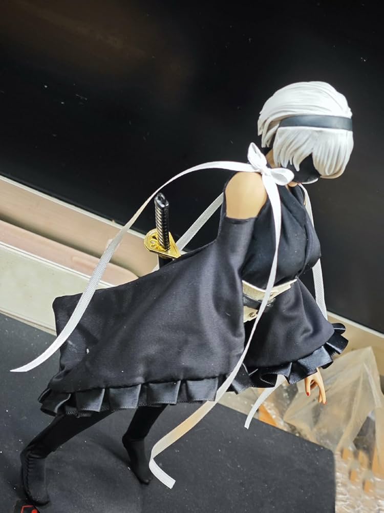 Amazon.co.jp: 1/6服セクシー 1/6服 女性 黒の戦闘服、女性ダンサー